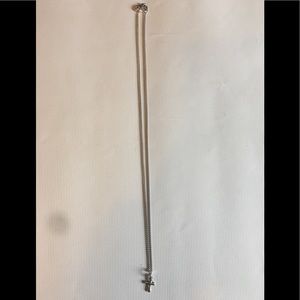 James Avery Sterling Silver Flared Cross - 18 inch